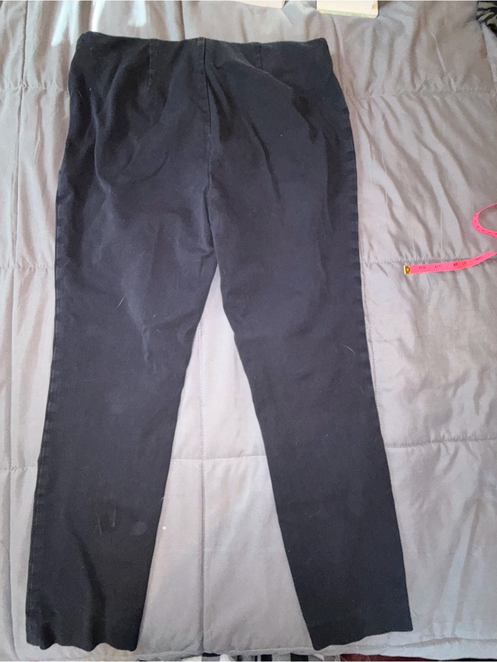 Lauren Ralph Lauren Black Stretch Side Zip Straight Leg Pants Size 10 - Picture 7 of 8